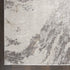 8' Ivory Brown And Gray Abstract Non Skid Runner Rug