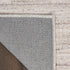 9' X 12' Ivory and Light Brown Abstract Washable Area Rug
