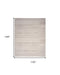 9' X 12' Ivory and Light Brown Abstract Washable Area Rug