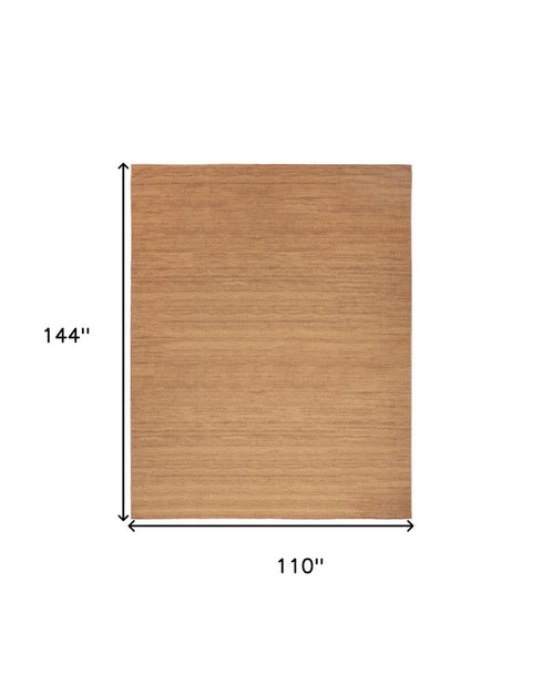 9' X 12' Copper Abstract Washable Area Rug