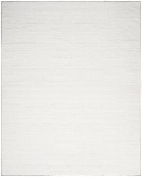 8' X 10' Ivory and Gray Abstract Washable Area Rug