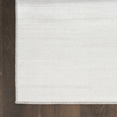 8' X 10' Ivory and Gray Abstract Washable Area Rug