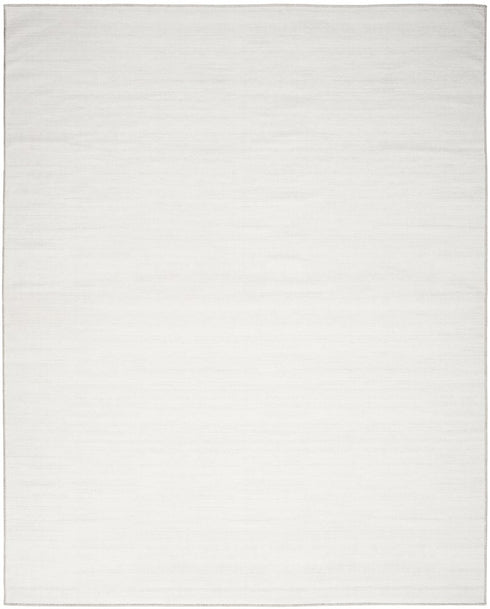 8' X 10' Ivory and Gray Abstract Washable Area Rug