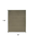 8' X 10' Green Abstract Washable Area Rug