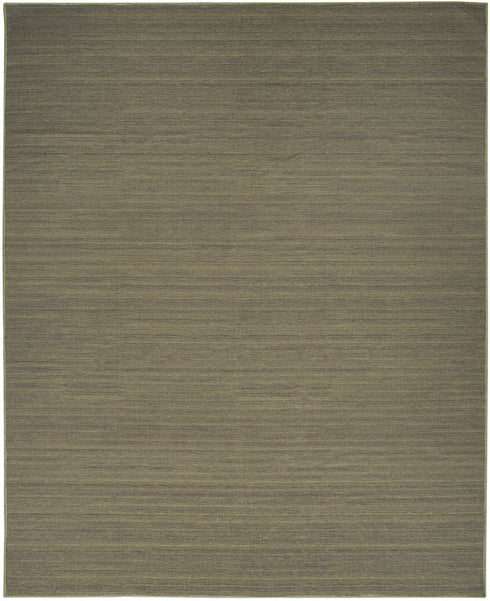 8' X 10' Green Abstract Washable Area Rug
