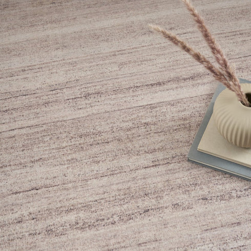 9' X 12' Ivory and Light Brown Abstract Washable Area Rug