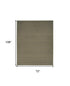 8' X 10' Green Abstract Washable Area Rug