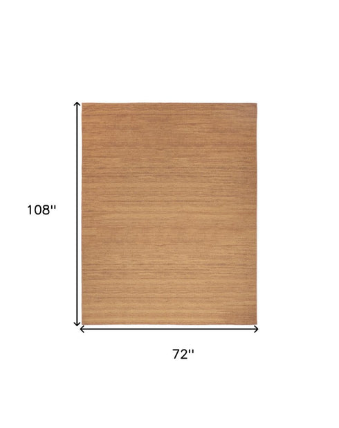 9' X 12' Copper Abstract Washable Area Rug