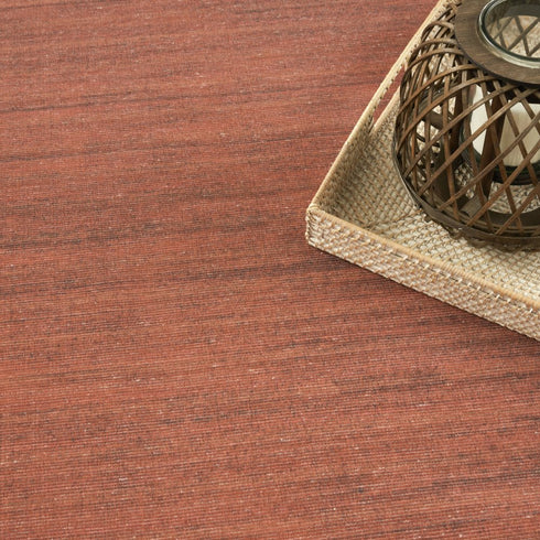 9' X 12' Brick Red Abstract Washable Area Rug