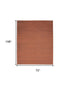 9' X 12' Brick Red Abstract Washable Area Rug