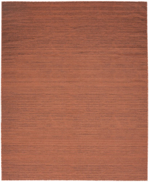 9' X 12' Brick Red Abstract Washable Area Rug