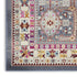 8' X 10' Ivory Pink And Gray Floral Distressed Non Skid Area Rug