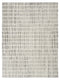 8' X 10' White Geometric Area Rug