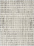 8' X 10' White Geometric Area Rug