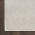 6' Ivory And Brown Abstract Runner Rug