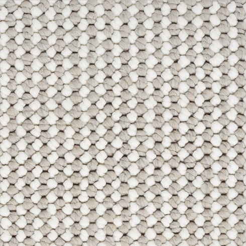6' Ivory And Brown Abstract Runner Rug