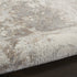 8' Ivory and Gray Abstract Non Skid Runner Rug