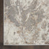 8' Ivory and Gray Abstract Non Skid Runner Rug