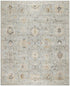 8' X 10' Green Floral Distressed Area Rug
