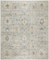 8' X 10' Green Floral Distressed Area Rug