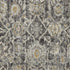 8' Beige And Charcoal Floral Distressed Runner Rug