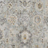 8' Black Mint Green And Ivory Floral Distressed Runner Rug