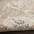 8' Rust Green And Black Floral Distressed Runner Rug