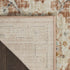 8' Rust Green And Black Floral Distressed Runner Rug