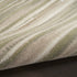 7' Ivory Green and Gray Striped Runner Rug