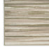 7' Ivory Green and Gray Striped Runner Rug