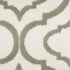 7' Ivory and Green Trellis Runner Rug