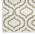 7' Ivory and Green Trellis Runner Rug