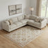 9' X 13' Beige Geometric Distressed Area Rug