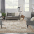 9' X 13' Beige Geometric Distressed Area Rug