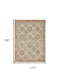9' X 13' Beige Geometric Distressed Area Rug