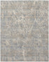 8' X 10' Beige Blue And Brown Abstract Area Rug