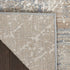 8' X 10' Beige Blue And Brown Abstract Area Rug