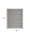 9' X 12' Blue Geometric Distressed Area Rug