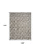 9' X 12' Gray Geometric Distressed Area Rug