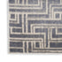 9' X 12' Blue Geometric Distressed Area Rug