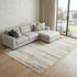 8' X 10' Cream Abstract Distressed Area Rug