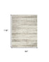 8' X 10' Cream Abstract Distressed Area Rug