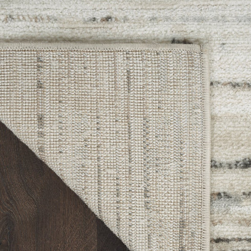8' X 10' Cream Abstract Distressed Area Rug
