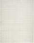 9' X 12' Cream Geometric Area Rug