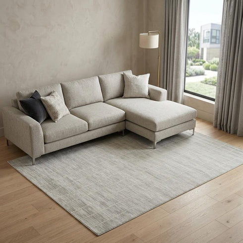 9' X 12' Gray Geometric Area Rug