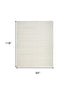 9' X 12' Cream Geometric Area Rug
