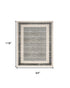 9' X 12' Gray Geometric Area Rug