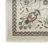 9' X 12' Cream Floral Distressed Area Rug