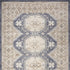 9' X 12' Blue Geometric Distressed Area Rug