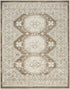 8' X 10' Brown Geometric Distressed Area Rug